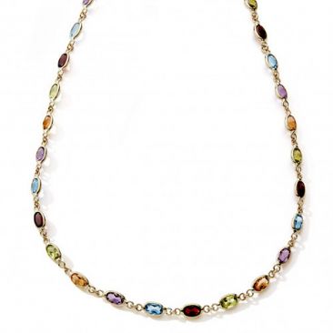 Collier or pierres fines Stepec - BBOXU