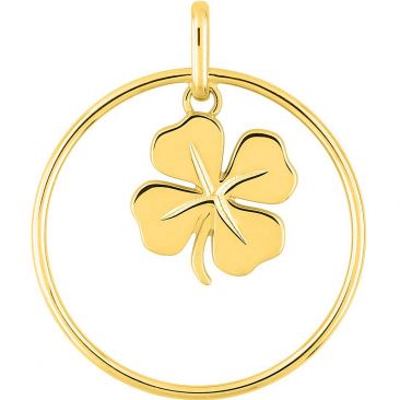Pendentif plaqué or trèfle - 136422