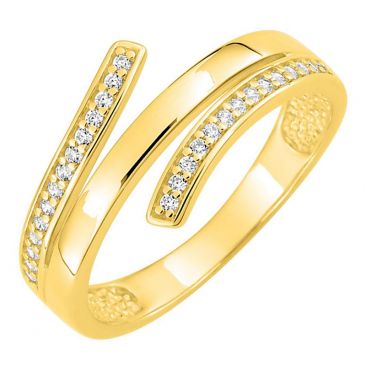 Bague oxydes plaqué or - 137063.1