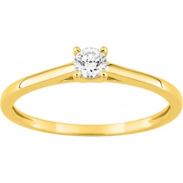 Bague solitaire or & diamant synthétique Diamanti - 9KLGD022Y
