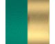 Simili cuir bague 12 mm Les Georgettes - Jade/Doré