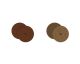 Cuirs boucles d'oreilles 16 mm Les Georgettes - Terre cuite/Bronze