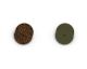Cuirs boucles d'oreilles 16 mm Les Georgettes - Bronze Paillettes/Vert de gris