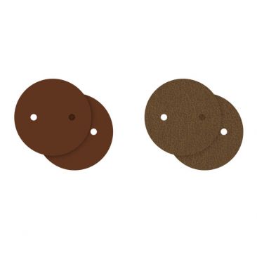 Cuirs boucles d'oreilles 25 mm Les Georgettes - Terre cuite/Bronze