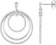 Boucles d'oreilles argent pendantes Stepec - 335215