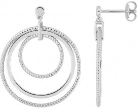 Boucles d'oreilles argent pendantes Stepec - 335215
