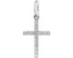 Pendentif argent oxydes croix Stepec - 336408.1