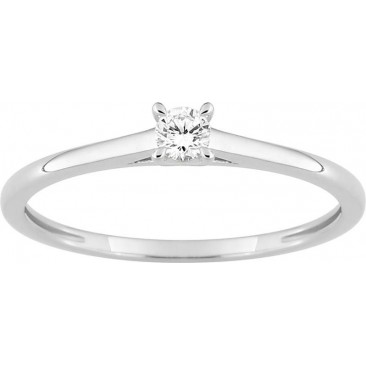 Bague solitaire or & diamant synthétique Stepec - 9KLGD021W