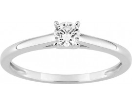 Bague solitaire or & diamant synthétique Stepec - 9KLGD023W