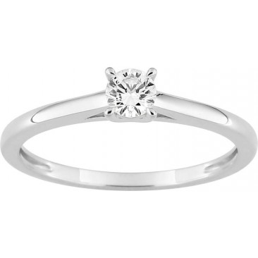 Bague solitaire or & diamant synthétique Stepec - 9KLGD023W