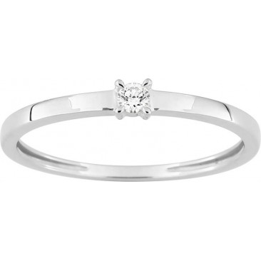 Bague solitaire or & diamant synthétique Stepec - 9KLGD025W