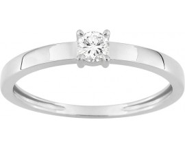 Bague solitaire or & diamant synthétique Stepec - 9KLGD027W