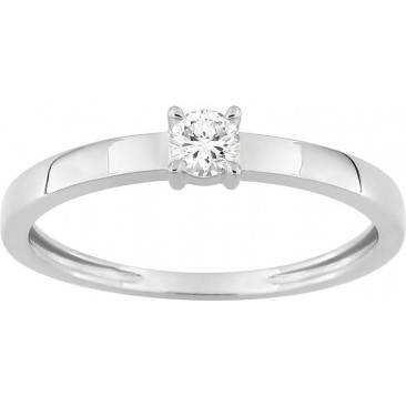 Bague solitaire or & diamant synthétique Stepec - 9KLGD027W