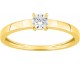 Bague solitaire or & diamant synthétique Stepec - 9KLGD028Y