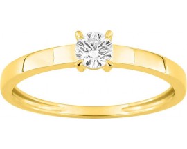 Bague solitaire or & diamant synthétique Stepec - 9KLGD028Y