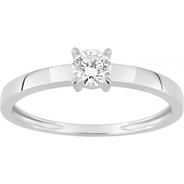 Bague solitaire or & diamant synthétique Stepec - 9KLGD029W
