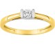 Bague solitaire or & diamant synthétique Stepec - 9KLGD037X