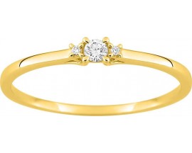 Bague solitaire or & diamants synthétiques Stepec - 9KLGD040Y