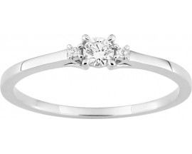 Bague solitaire or & diamants synthétiques Diamanti - 9KLGD041W