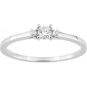 Bague solitaire or & diamants synthétiques Stepec - 9KLGD041W