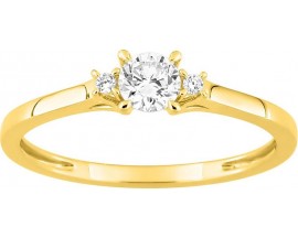 Bague solitaire or & diamants synthétiques Diamanti - 9KLGD044Y