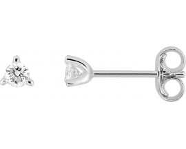 Boucles d'oreilles boutons diamants synthétiques or Stepec - 9KLGD047W