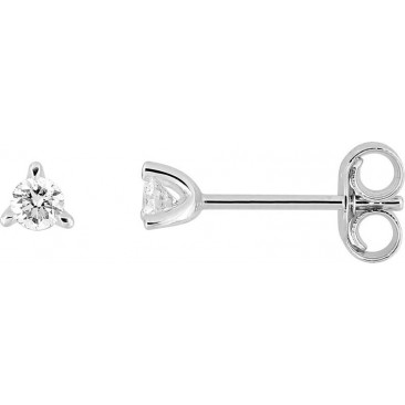 Boucles d'oreilles boutons diamants synthétiques or Stepec - 9KLGD047W