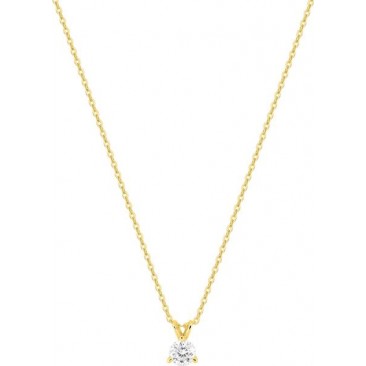 Collier or & diamant synthétique Stepec - 9KLGD063Y