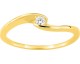 Bague solitaire or & diamant synthétique Stepec - 9KLGD066Y