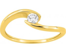 Bague solitaire or & diamant synthétique Stepec - 9KLGD068Y