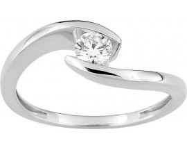 Bague solitaire or & diamant synthétique Diamanti - 9KLGD070W