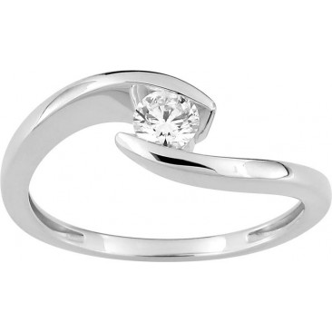 Bague solitaire or & diamant synthétique Stepec - 9KLGD070W