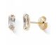 Boucles d'oreilles boutons or oxydes Stepec - BBTOP