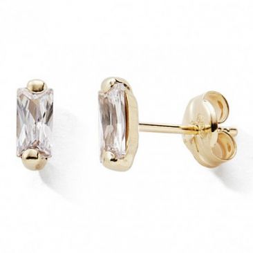 Boucles d'oreilles boutons or oxydes Stepec - BBTOP