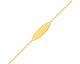 Bracelet gourmette identité plaqué or - 134060.00