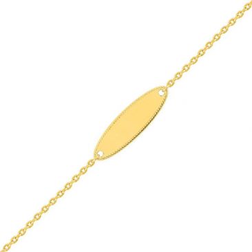 Bracelet gourmette identité plaqué or - 134060.00