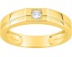Bague chevalière or & diamant synthétique Diamanti - 9KLGD064Y