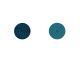 Cuirs boucles d'oreilles 16 mm Les Georgettes - Ecailles Bleutées/Bleu Georgettes