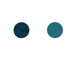 Cuirs boucles d'oreilles 16 mm Les Georgettes - Ecailles Bleutées/Bleu Georgettes