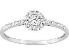Bague solitaire or & diamants synthétiques Diamanti - 9KLGD030W