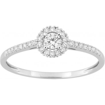 Bague solitaire or & diamants synthétiques Diamanti - 9KLGD030W