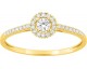 Bague solitaire or & diamants synthétiques Stepec - 9KLGD030Y