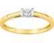 Bague solitaire or & diamant synthétique Stepec - 9KLGD036X