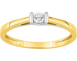 Bague solitaire or & diamant synthétique Diamanti - 9KLGD036X