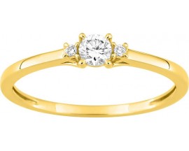 Bague solitaire or & diamants synthétiques Diamanti - 9KLGD042Y