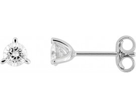 Boucles d'oreilles boutons diamants synthétiques or Stepec - 9KLGD049W