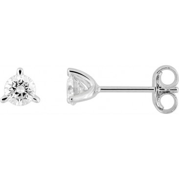 Boucles d'oreilles boutons diamants synthétiques or Stepec - 9KLGD049W