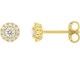 Boucles d'oreilles boutons diamants synthétiques or Stepec - 9KLGD053Y