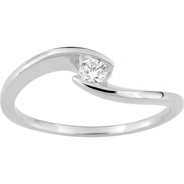 Bague solitaire or & diamant synthétique Diamanti - 9KLGD067W