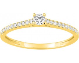 Bague solitaire or & diamants synthétiques Diamanti - 9KLGD071Y